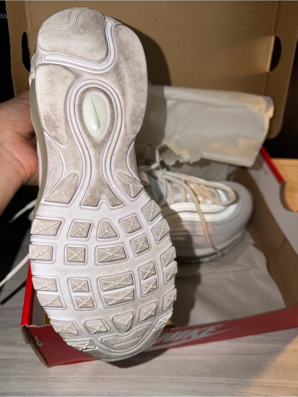 Nike Air Max 97 Triple White - Women’s - Picture 3 of 6